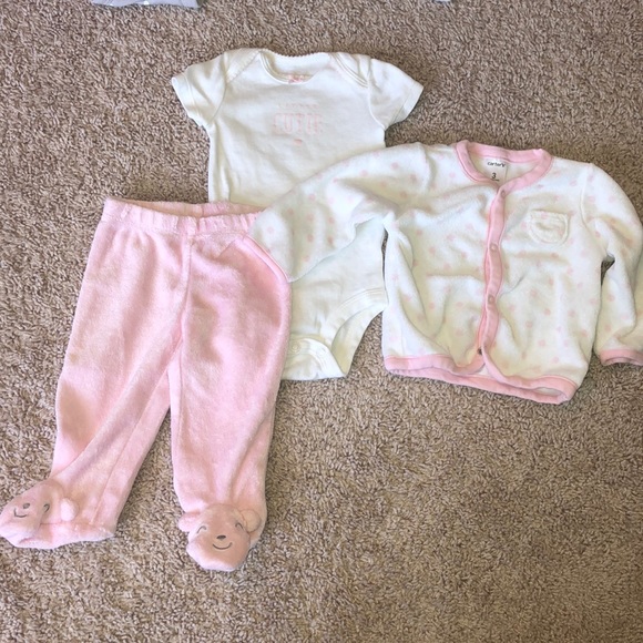 Baby girl lot of 4 sets of outfits - Picture 2 of 5